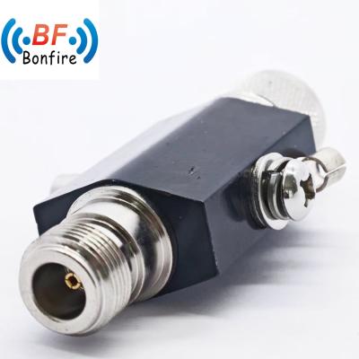 China Grey RF Coaxial 3G N Male to RP-SMA Plug Connector N to RP-SMA Cable Lightning Arrester Surge Protector Arrestor for sale