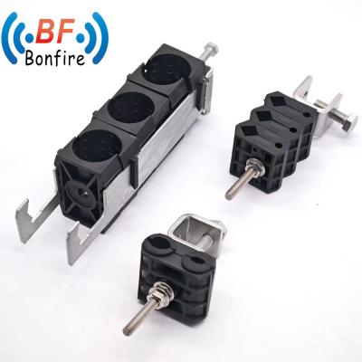 China 6 Way Flexline Fiber Optic Dual Feeder Clamp voor 4,0-7,0 mm kabel Proefbestelling aanvaard Te koop