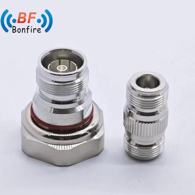 China Low Loss Telecom RF Connector 4.3-10 Female to N Female for DAS Full RoHS Compliance for sale