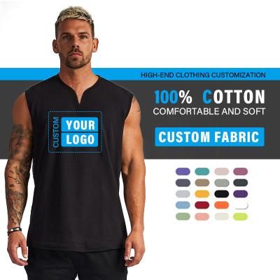 China Wholesale Mens Bodybuilding Vest Tank Top Breathable Gym Sleeveless Design Male Your Own Logo Stringer Wrestling Singlet Custom Made for sale