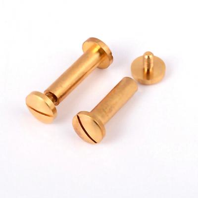 China China Menu Album Binding Round Book Round Screws Wholesale China Menu Album Binding Post Brass Screws for sale