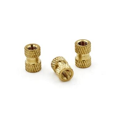 China Customized Dongguan PCB PCB Hardware Factory Round Insert Brass Knurled Nut for sale