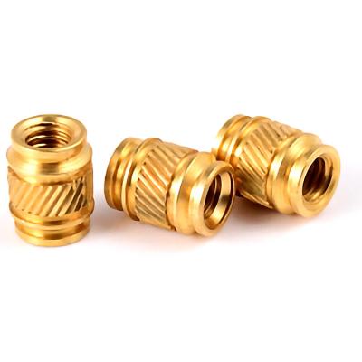 China Professional Health Care Hardware Accessories Brass Threaded Insert Nuts With Flange for sale