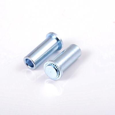 China Industrial Equipment Panel Fastener Self-Folding Threaded Globe Reduce Head Metal Rivet Steel Nuts for sale