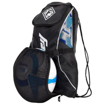 China Cute Sport Soccer Bag Backpack Drawing Mesh Ball Bag for sale