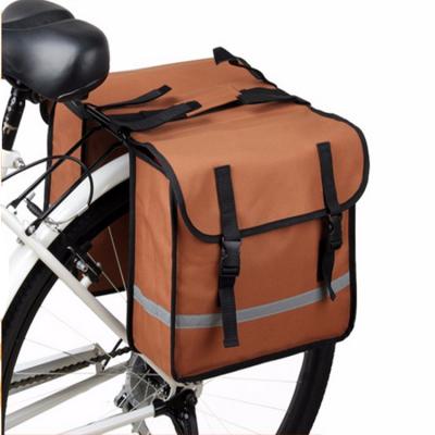 China Durable 2018 Hot Sale Canvas Rear Pannier Durable Folding Bike Outdoor Sports Bike Double Bag for sale