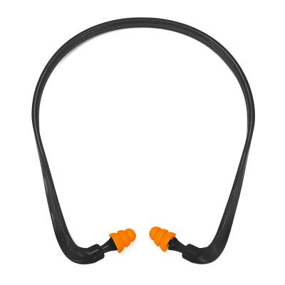 China Noise Canceling Convenient Reusable Banded Earplugs Safety Neck Protector JY201 for sale