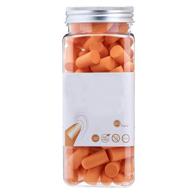 China Disposable Sleep Earplugs With Pot 60 Pcs Ear Plug Mold Convenient To Carry And Store Soft Foam Earplugs for sale