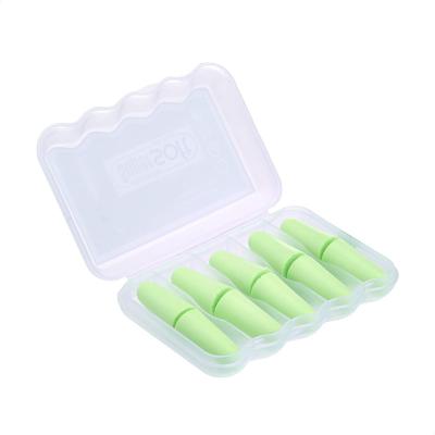 China colorful foam ear plugs with logo and plastic case 33 quite comfort earplugs case to customize brand JY035 for sale