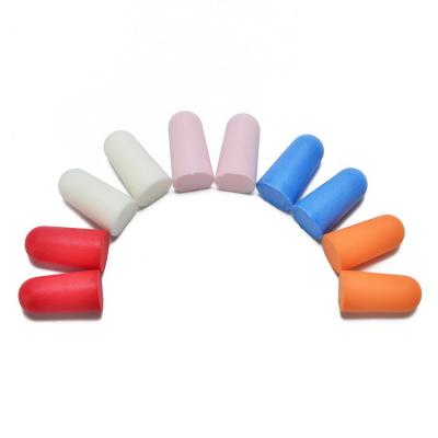 China Noise Reduction Factory Supply Bullet Shape PU Foam Earplugs NRR 32dB Hearing Protection SNR 37dB for sale