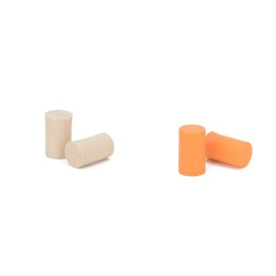 China Cylinder Shaped Noise Reduction PU Foam Earplugs With NRR29dB For Pharmacy 100% PVC Free for sale