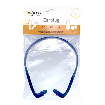 China Detectable Earplugs Banded With Paper Card Hang On Neck Noise Canceling Ear Plug To Hear To Protect JY200D for sale