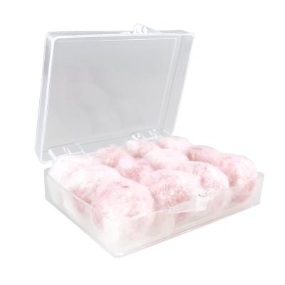 China high quality wax ear plugs cotton lined pink earplugs for several use JY-021w for sale