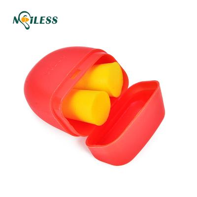 China Construction foam ear plug with uncorded earplugs mini transparent case for daily use for sale