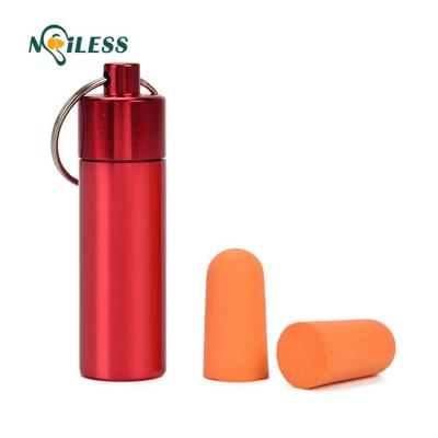 China Disposable construction foam earplugs with aluminum tube wireless ear plug for sale