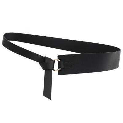 China High Quality Alloy 2020 New Black Red Wide Belt Ladies Fashion Decorative Bow Tie Women Belts for sale