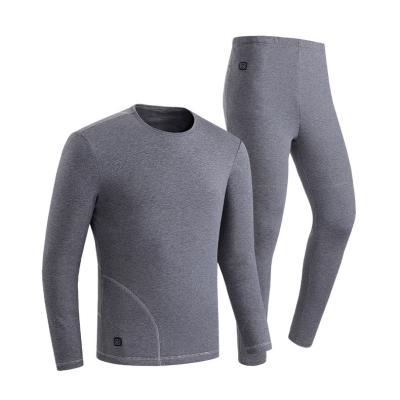 China OEM Thermal Warm Male and Female Battery Selling USB Base Layers Long Johns Thermal Underwear Heating Two-Piece Suit for sale