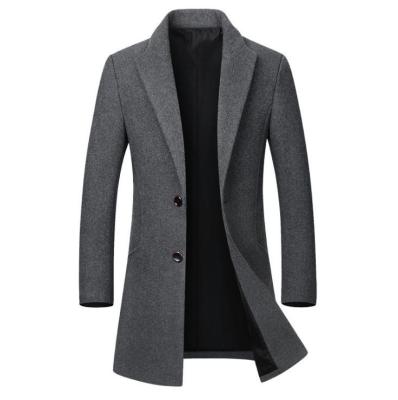 China Anti-Wrinkle Winter Clean Wool Jacket Men's High Quality Wool Coat Casual Trench Coat for sale