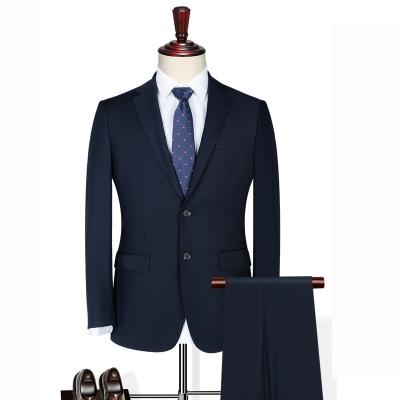 China Anti-wrinkle coat and pants 2 pieces set slim fit man suits wedding suits office wear suit blazer for sale