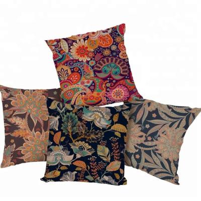 China Indian Digital Pillow Case Fabric Printing Flower Pattern Anti-Pull Factory Direct Selling Outdoor Style Cushion Cover for sale