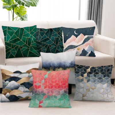 China Latest Design 45*45 Square Throw Cushion Pillow Chair Sofa Decorative Cotton Canvas Cushion Case Cover for sale