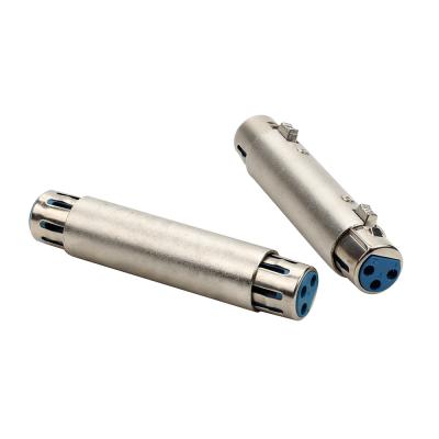 China XLR 3 Pin Plug Nickel Plated XLR Female to Female Connector xlr Plug Cable for Microphone Audio Cable for sale