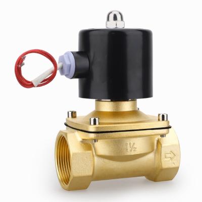 China 2W 11/2in AC110V General Water Gas Normally Closed Brass Solenoid Valve | 220V/DC24V | 12V for sale