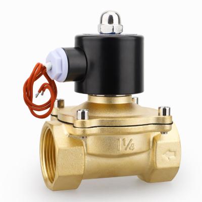 China 2W 11/4in AC110V General Water Gas Normally Closed Brass Solenoid Valve | 220V/DC24V | 12V for sale