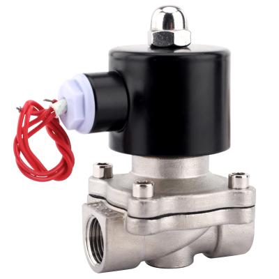 China General Stainless Steel 2WB 1/4in-3in Normally Closed General Water Gas Solenoid Valve for sale