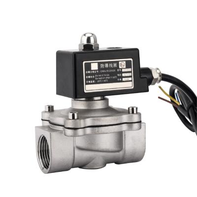 China General CT4B 1in AC110V Stainless Steel Explosion Proof Normally Closed Solenoid Valve | 220V/DC24V | 12V for sale