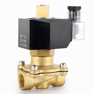 China General 2 W-K Normally 3/4in AC110V Water Gas Open Brass Solenoid Valve | 220V/DC24V | 12V for sale