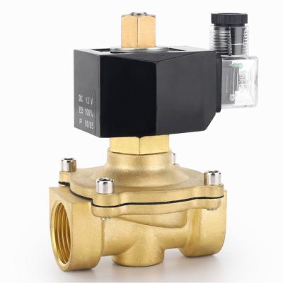 China General 2 W-K Normally 1in AC110V Water Gas Open Brass Solenoid Valve | 220V/DC24V | 12V for sale