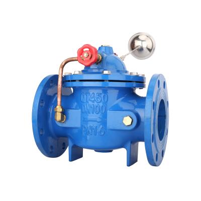 China Industry 100x-16Q flange water level control float valve water tank makeup DN50-DN200 for sale