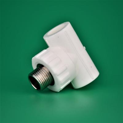 China General High Quality Pipe Fittings Welding External Thread White Tee PPR Pipe Fittings for sale