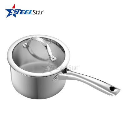 China Sustainable stainless steel cookware induction kitchen cooking base pot cookware sets induction kitchen cookware set for sale