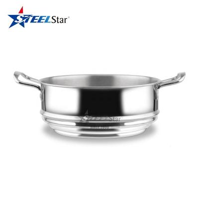 China Universal Steamer Cookware Stainless Steel Steamer Insert Classic Stocked Steamer Inserts For Pots for sale