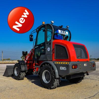 China Construction Material Shops 1.6T Tractor Loader HZM 816 Small Wheel Loader With Euro 5 Engine for sale