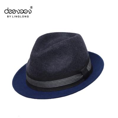 China Australia Male Fully Handmade Wool Felt Hats Wholesale OEM Men Fedora Hat for sale