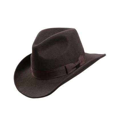 China Cheap Promotional Western Image Cowboy Hats Custom Mexican Felt Wool Cowboy Hats for sale