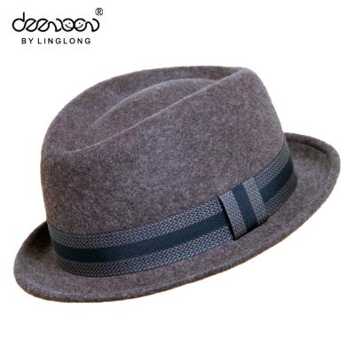 China 100% wool felt hat fashion men's hat winter men's wool felt hat character wool felt hat for sale