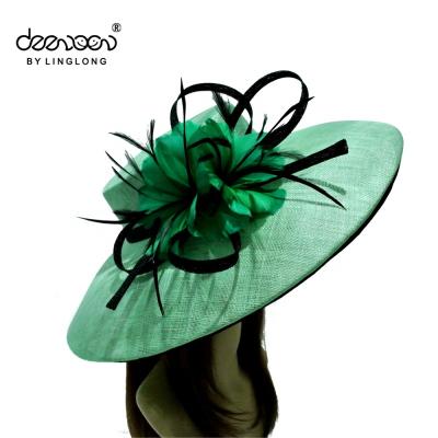 China Wholesale Women Fashion Lady Sinamay Church Hat Straw Hat For Sale for sale