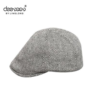 China Wholesale Common Flat Newsboy Ivy Cap Hat Men's And Women's Cloth Hat Gatsby Golf Taxi Driver for sale