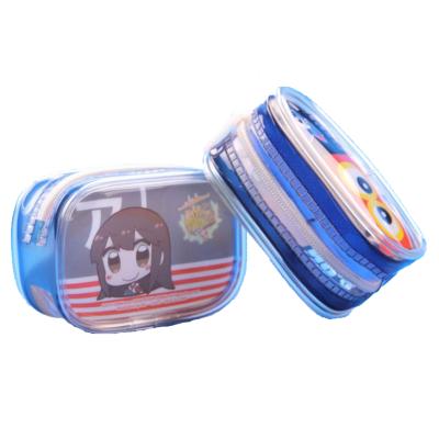 China Transparent PVC Clear Mini Clear Wallet Purse Purse Coin Cash Bag Pouch Waterproof Durable Dustproof Splashproof for sale