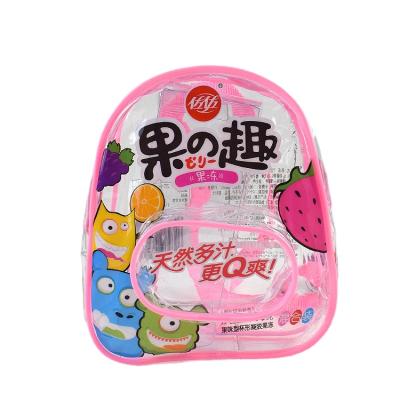 China 2021 new custom cute transparent PVC waterproof mini gift backpack plastic bag for jelly gifts packing toys milk kids raincoat kawaii for sale