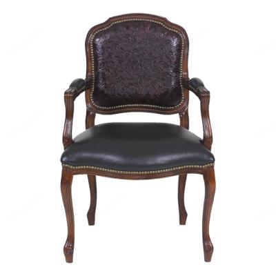 China Louis XIV Style Low Price Guaranteed Quality Full Arm Furniture Design Leather Floor Chair for sale