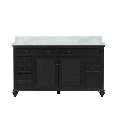 China Modern Hot Sale 60 Inch Double Sink Bathroom Vanity for sale