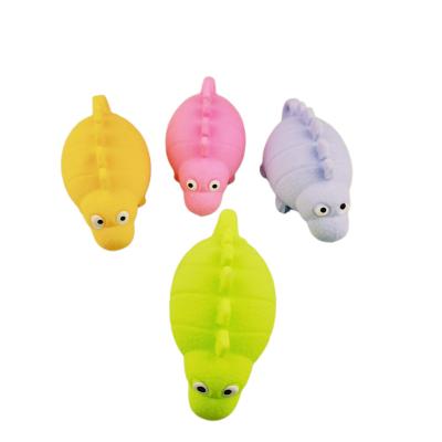 China Funny Anxiety Relife Toy Wholesale Cartoon Flashing Led Light Large Dinosaur Puffer Ball Toy For Kids Boy Girls for sale