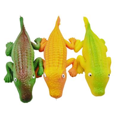 China Funny Anxiety Relife Toy High Quality Slow Rising Durable Tpr Squeeze Stretchy Cute Crocodile Toy for sale