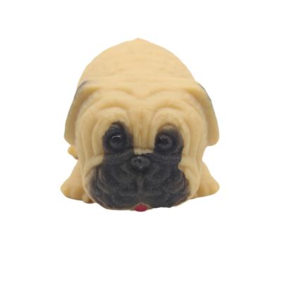 China Funny Anxiety Relife Toy Customized Soft Tpr Non-toxic High Elastic Stretch Squishy Pug Dog Toys for sale