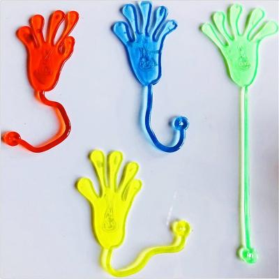 China Funny Anxiety Relife Toy Wholesale Cheap Creative Elastic Retractable Sticky Palm Climbing Tricky Hands Toy for sale